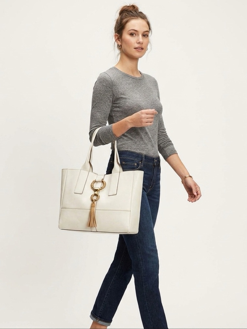 Frye Ilana Wrapped Tote - White